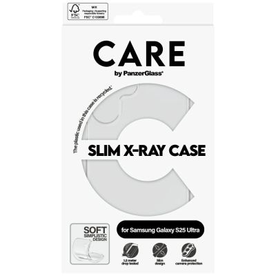4. CARE by PanzerGlass Fashion X-Ray Hülle für Samsung Galaxy S25 Ultra - Transparent