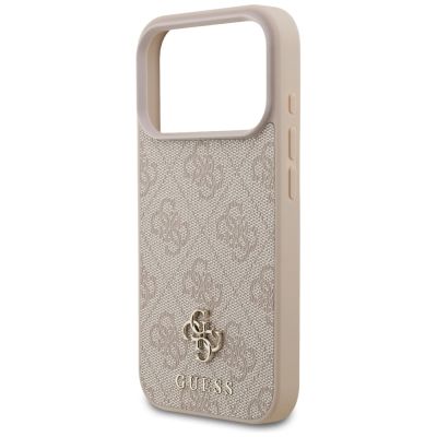 6. Guess 4G Small Classic Logo MagSafe Hülle für iPhone 18 Pro / 17 Pro – Pink