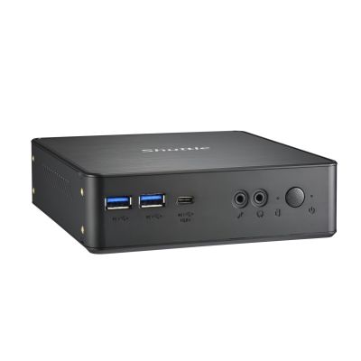 3. Shuttle NC40U Barebone-Computer, 0,84 l, Schwarz, Intel 7305 SoC, 1,1 GHz