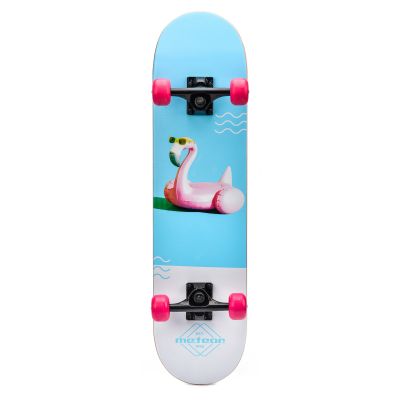 9. METEOR HOLZ-SKATEBOARD FLAMINGO
