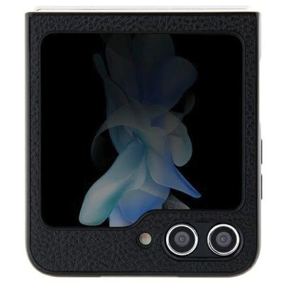 2. Hello Kitty Metal Logo Kitty Head Hülle für Samsung Galaxy Z Flip 5 – Schwarz