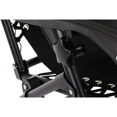 7. BLISS SCHWARZER, FALTBARER GARTEN- UND TERRASSENSTUHL MIT KOPFSTÜTZE, MULTIFUNKTIONAL