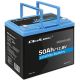 6. Qoltec LiFePO4 Lithium-Eisenphosphat-Akku | 12,8 V | 50 Ah | 640 Wh | BMS