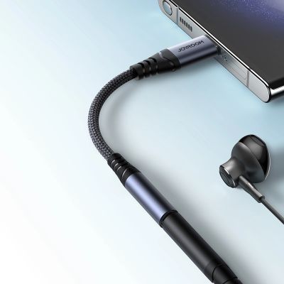 9. Joyroom SY-C01 USB-C DAC-Adapter auf 3,5-mm-Miniklinke – Schwarz