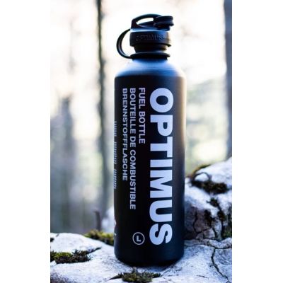 3. Optimus 8021022 Campingkocher-Zubehör 1L 251g Aluminium Schwarze Brennstoffflasche