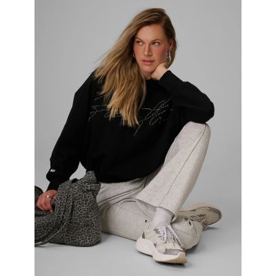 Kapuzenpullover mit dekorativer Jet-Applikation für Damen 4F 4FWAW26TSWSF2670-20S