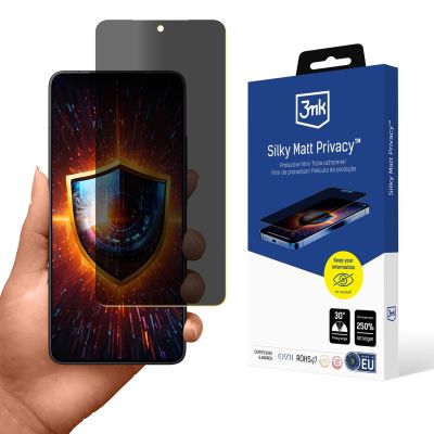 Blickschutzfolie 3mk Silky Matt Privacy für Xiaomi Poco F7 Pro / Xiaomi Poco F7 Ultra