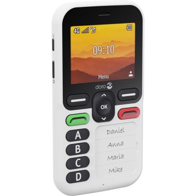 2. Doro Leva X10 6,1 cm (2,4") 117 g Schwarz, Weiß Handy für Senioren