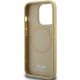 7. Hello Kitty Kitty Head MagSafe-Hülle aus Leder für iPhone 13 Pro / 13 – Gold
