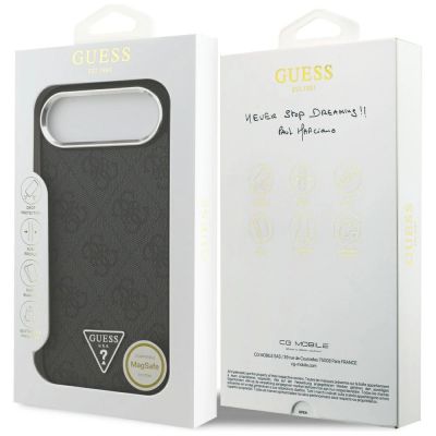 8. Guess 4G Triangle Logo MagSafe Hülle für iPhone 17 Air - Schwarz