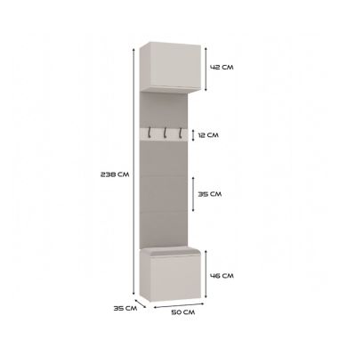 5. WARDROBE HAGUE III 1SZ2W KASCHMIR