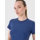 4. Schmales geripptes Damen-T-Shirt 4F 4FRSS25TTSHF2696-31S