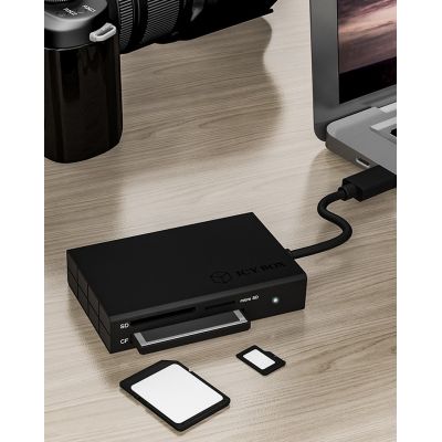 7. ICY BOX IB-CR401-C3 Kartenleser USB 3.2 Gen 1 (3.1 Gen 1) Typ-C Schwarz