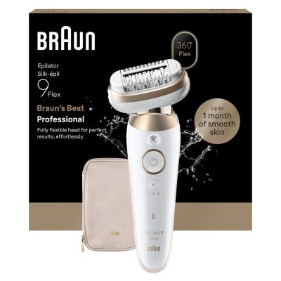 5. Braun Silk-épil 9 Silk·épil 9 Flex 40 Pinzette Gold, Weiß