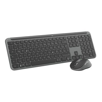 4. Logitech MK950 Signature Business Tastatur und Maus inklusive, Office RF Wireless + Bluetooth, QWERTZ, Deutsch, Graphit