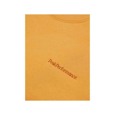 3. Peak Performance M Original Small Logo Crew Sweatshirt Orange