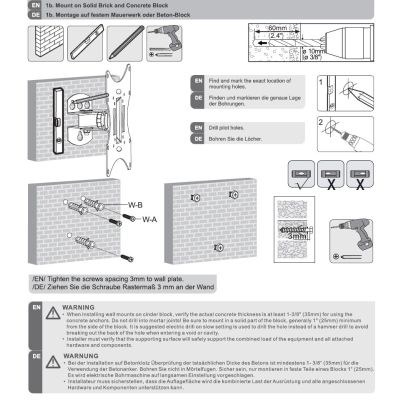5. Maclean MC-501B TV-Wandhalterung (Schwenkbar, Wandmontage, neigbar - 42"; max. 30 kg)