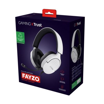 TRUST GXT489W FAYZO HEADSET WHT (25210) Kopfhörer