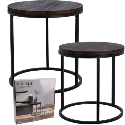 7. 2-in-1 Couchtisch-Set, Holztischplatte 38/43 cm