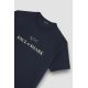 4. Paul&Shark Herren-T-Shirt aus Baumwolle, Marineblau und Gold, 99311007-50E – Klassischer Schnitt, Logo