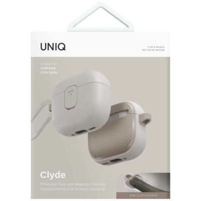 5. Uniq Clyde Lock Case für AirPods 4 – Beige
