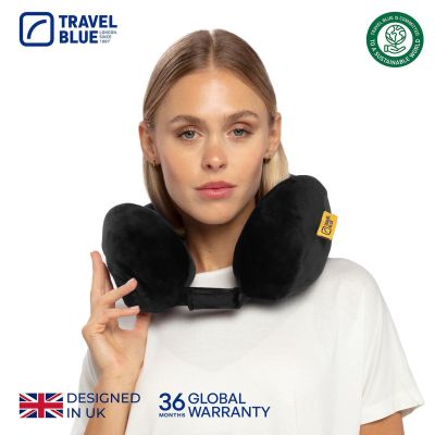 4. TRAVEL BLUE MEMORY-FOAM-REISEKISSEN TRANQUILITY, SCHWARZ