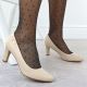 7. Damen-Pumps mit hohem Absatz in Nude von Sergio Leone, Modell 1459