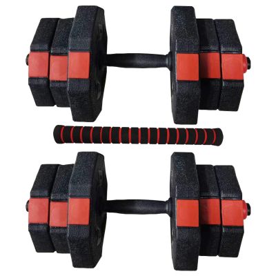 5. ENERO FIT VERSTELLBARE TRAININGSHANGELN 2x10KG MIT LANGHANTELFUNKTION