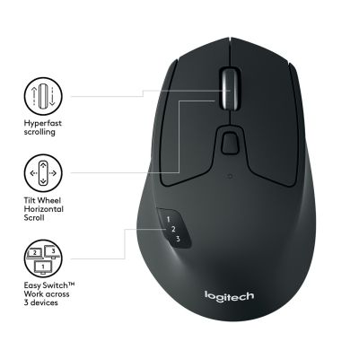 58. Logitech M720 TRIATHLON Maus 910-004791 (optisch; 1000 DPI; schwarz)
