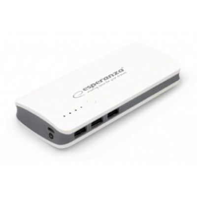 Esperanza Radium EMP106WE Powerbank (8000 mAh; microUSB, USB 2.0; weiß)