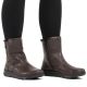 12. Rieker Z0074-25 bequeme braune wasserdichte Damen-Ankle-Boots