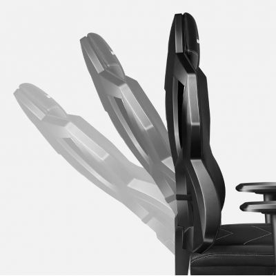 18. Huzaro Combat 6.2 Schwarzer RGB-Gaming-Stuhl