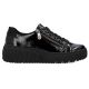 7. Rieker W N2501-00 schwarze Keilschuhe
