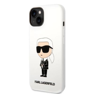 2. Karl Lagerfeld KLHCP14MSNIKBCH iPhone 14 Plus 6.7" Hardcase weiß/weiß Silikon Ikonik