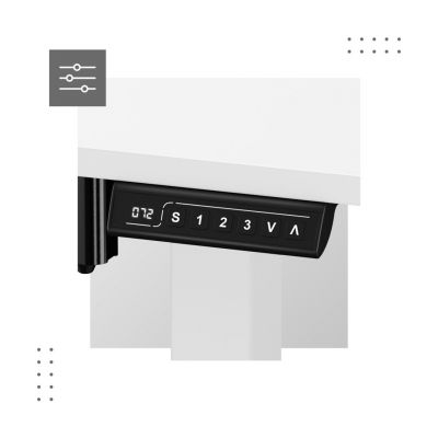 7. MA-Leader 7.0 Weißer elektrischer Schreibtisch