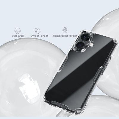 13. Nillkin Nature Pro Case für iPhone 16 – transparent und weiß