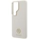 6. Guess Strass-Logo-Hülle mit rundem Logo für Samsung Galaxy S26 Ultra – Beige