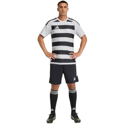 7. Herren-T-Shirt adidas Hooped 26 Jersey grau-schwarz KF3396