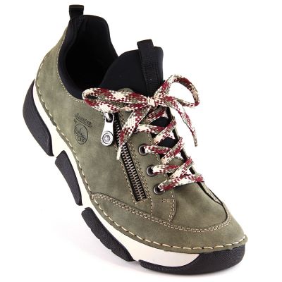36. Bequeme Rieker W RKR610 grüne Schuhe