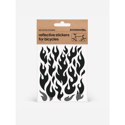 2. BOOKMAN Reflektierende Aufkleber Flammenaufkleber