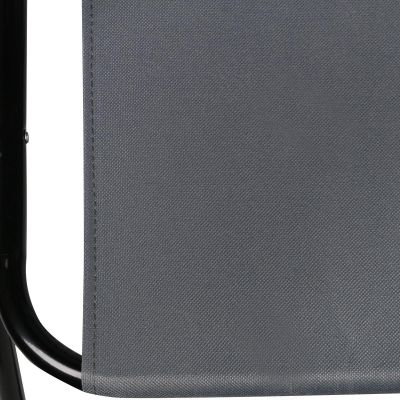 7. Campingstuhl mit Armlehnen 52x44x75cm, zusammenklappbar, grau