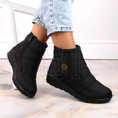 6. News W EVE437A schwarze Schneestiefel mit Keilabsatz