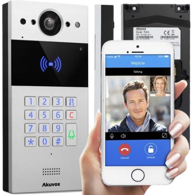 4. Akuvox R20K-2 Video-Türsprechanlage 2 MP Silber