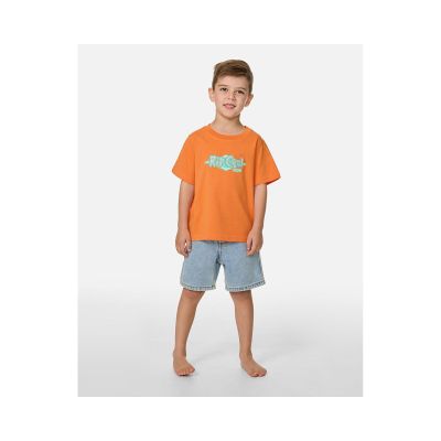 3. RIP CURL Ride The Wave Logo-T-Shirt - Jungen Orange