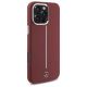 4. Mercedes Silikonhülle mit weißem Streifen und MagSafe-Funktion für iPhone 16 Pro Max – Rot