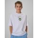 Locker geschnittenes Jungen-T-Shirt mit Aufdruck 4F 4FJRSS26TTSHM4276-10S