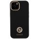 3. Guess Silicone Logo Strass 4G Case für iPhone 15 - Schwarz