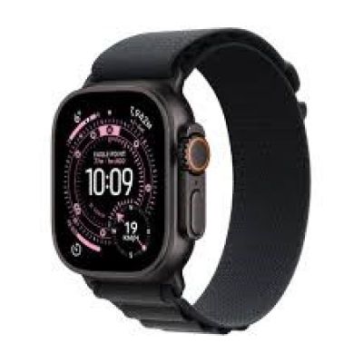Apple Watch Ultra 3 GPS + Cellular 49 mm Schwarzes Titangehäuse mit schwarzem Alpine Loop - Medium