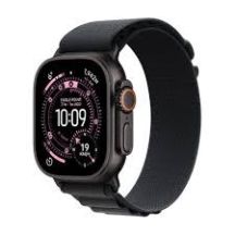 Apple Watch Ultra 3 GPS + Cellular 49 mm Schwarzes Titangehäuse mit schwarzem Alpine Loop - Medium