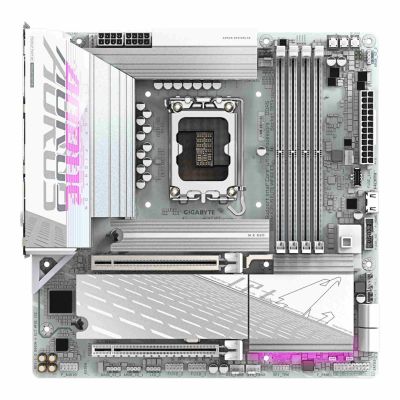 6. GIGABYTE B860M AORUS ELITE WF6E ICE Intel B860 LGA 1851 (Sockel V1) Micro-ATX